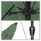 California Umbrella 7.5' Bronze Aluminum Market Patio Umbrella, Olefin Hunter Green 194061336496 - alternate 2